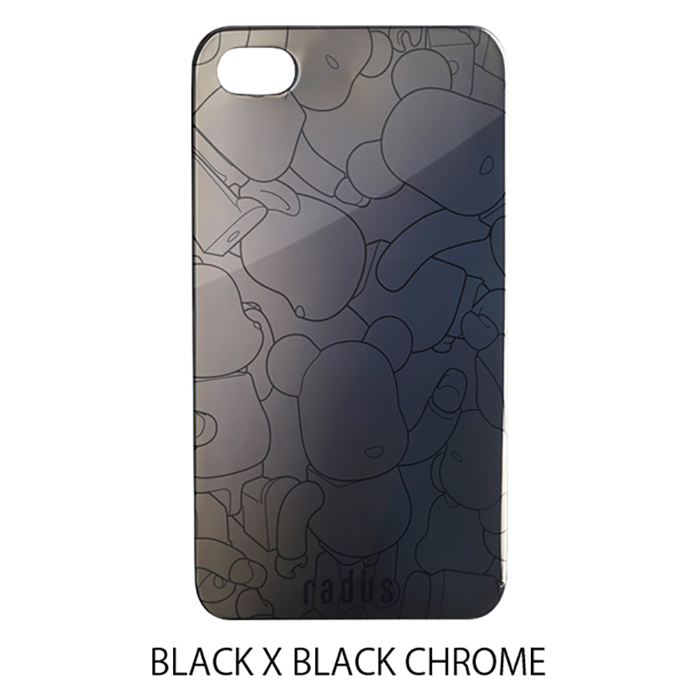 BE@RBRICK back cover for iPhone 4 (BLACK X BLACK CHROME) / (ＷＨITE X BLACK CHROME)_1