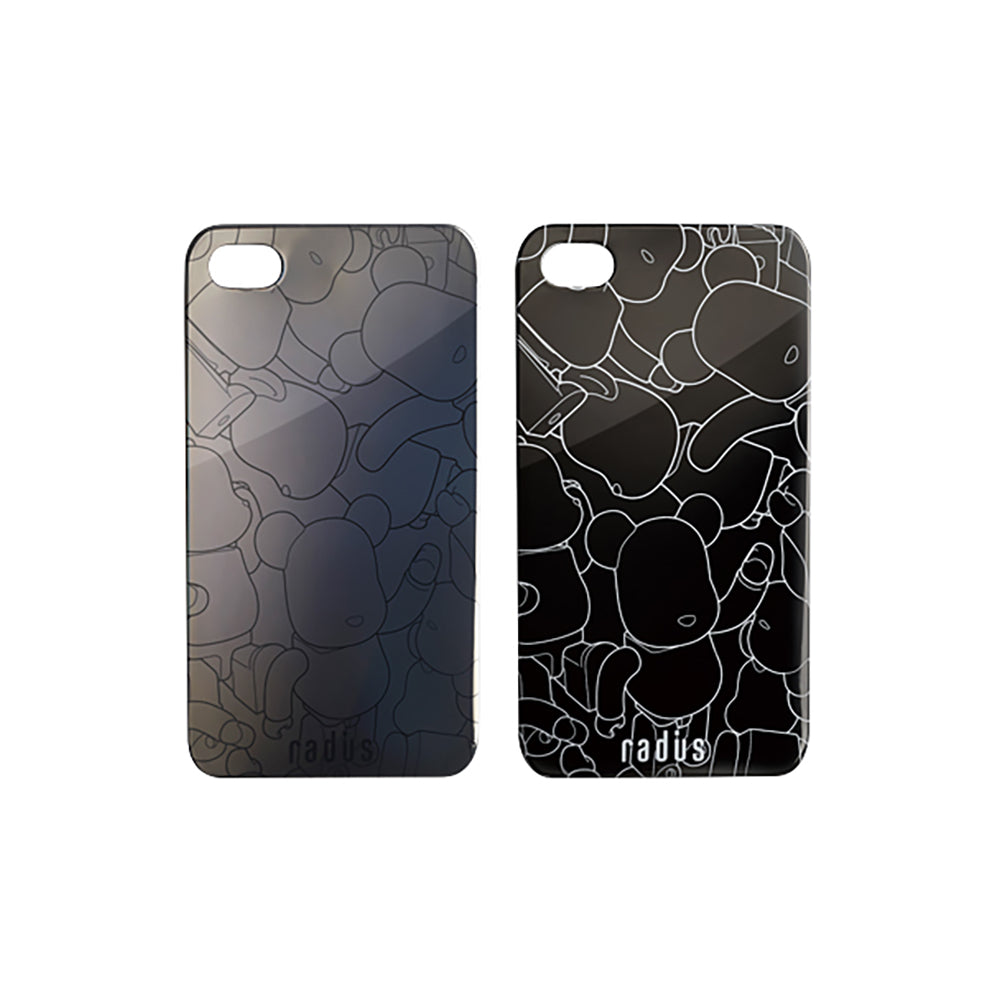 BE@RBRICK back cover for iPhone 4 (BLACK X BLACK CHROME) / (ＷＨITE X BLACK CHROME)_0