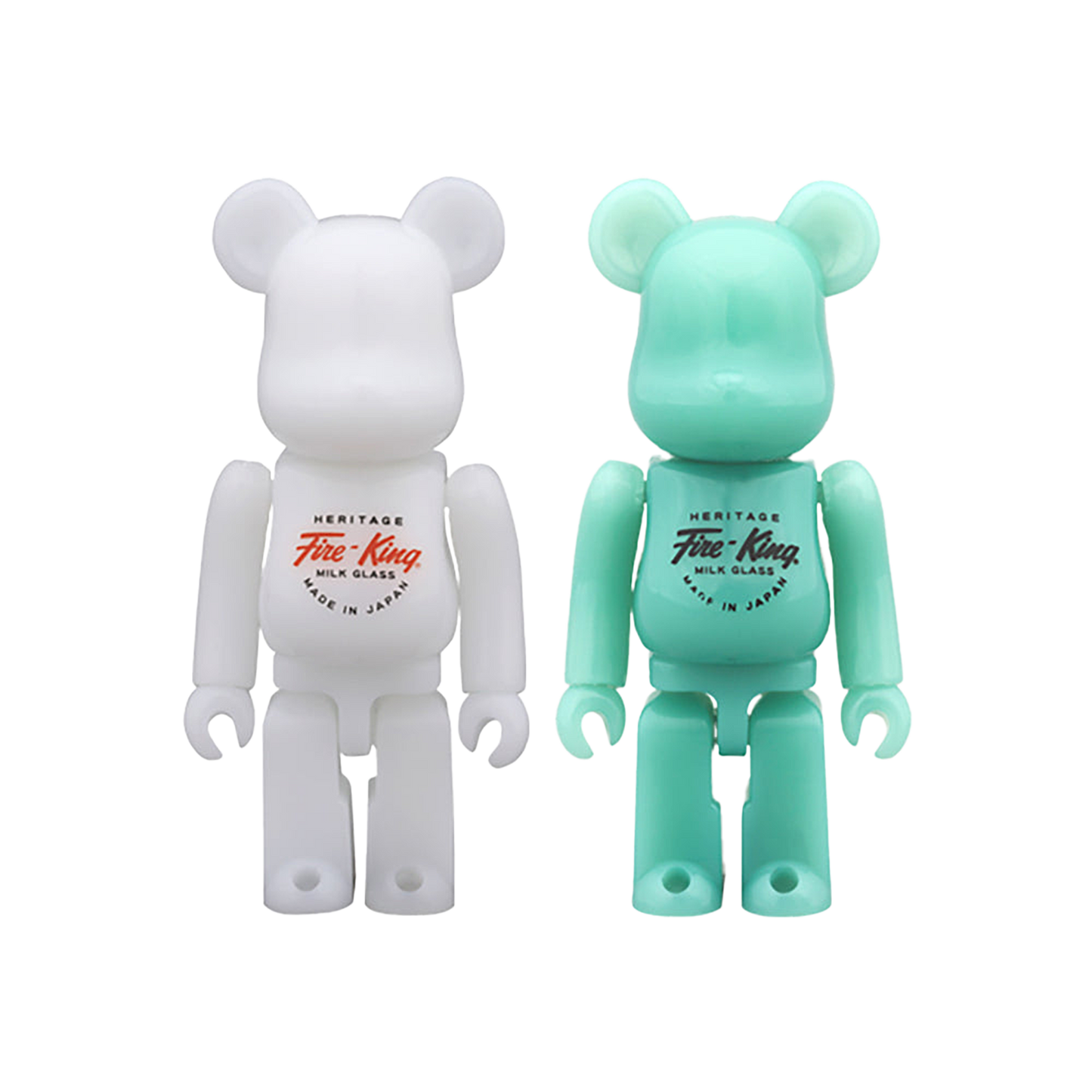 BE@RBRICK Fire-King 100%（WHITE / JADE-ITE）