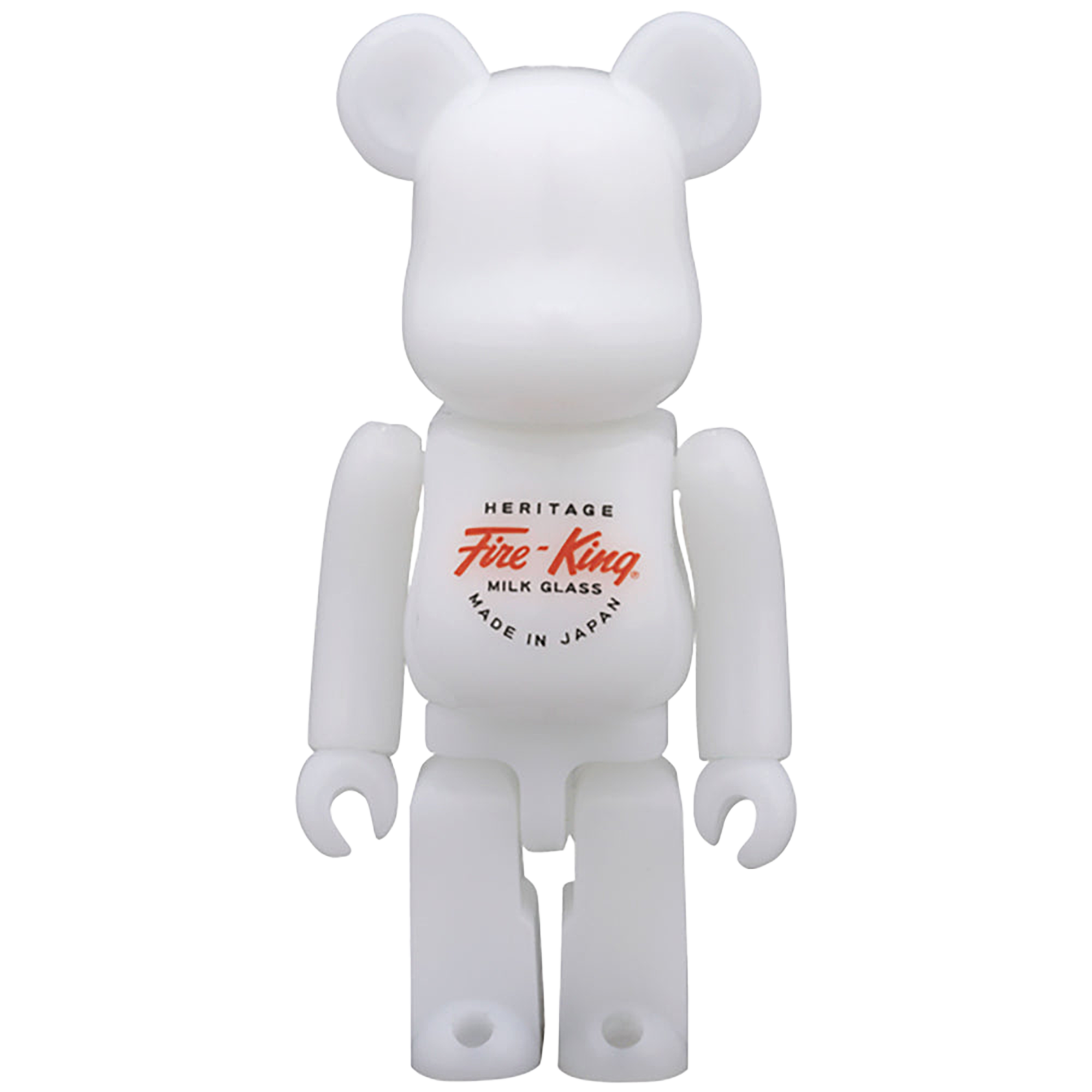 BE@RBRICK Fire-King 100%（WHITE / JADE-ITE）