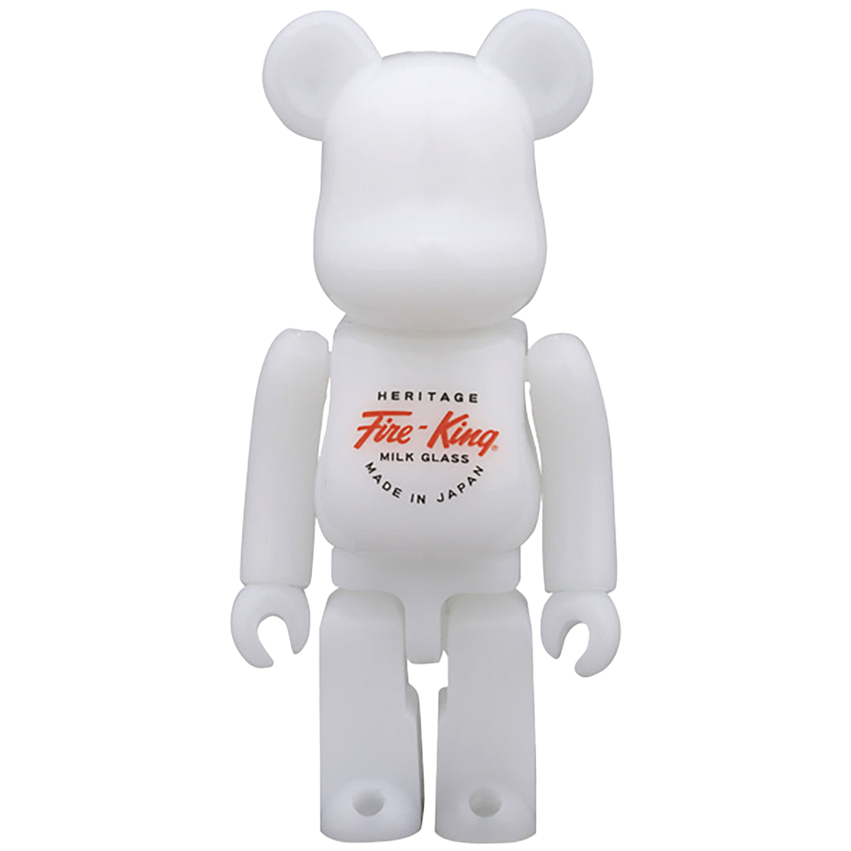 BE@RBRICK Fire-King 100%（WHITE / JADE-ITE）