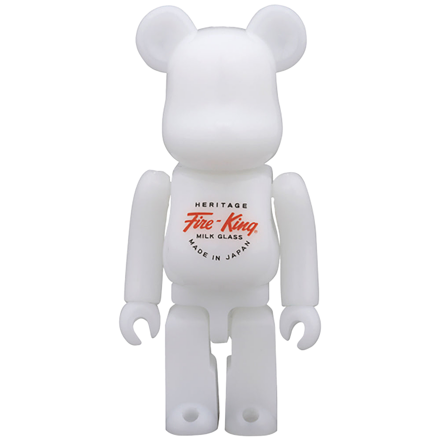 BE@RBRICK Fire-King 100%（WHITE / JADE-ITE）
