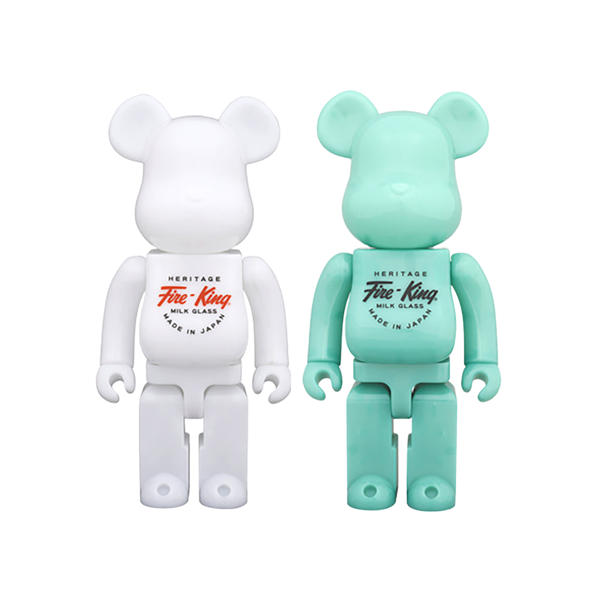 BE@RBRICK Fire-King 400%（WHITE / JADE-ITE）