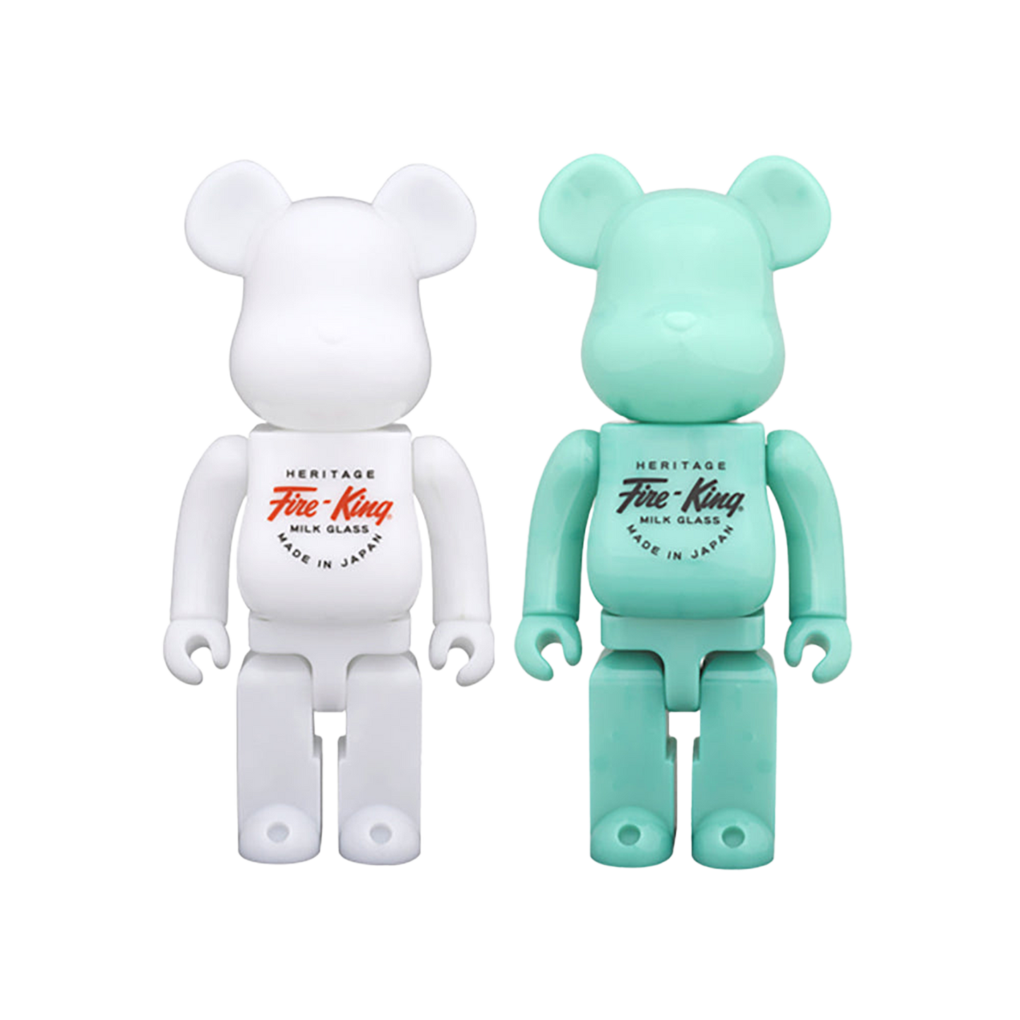 BE@RBRICK Fire-King 400%（WHITE / JADE-ITE）