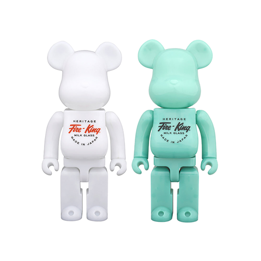 BE@RBRICK Fire-King 400%（WHITE / JADE-ITE）