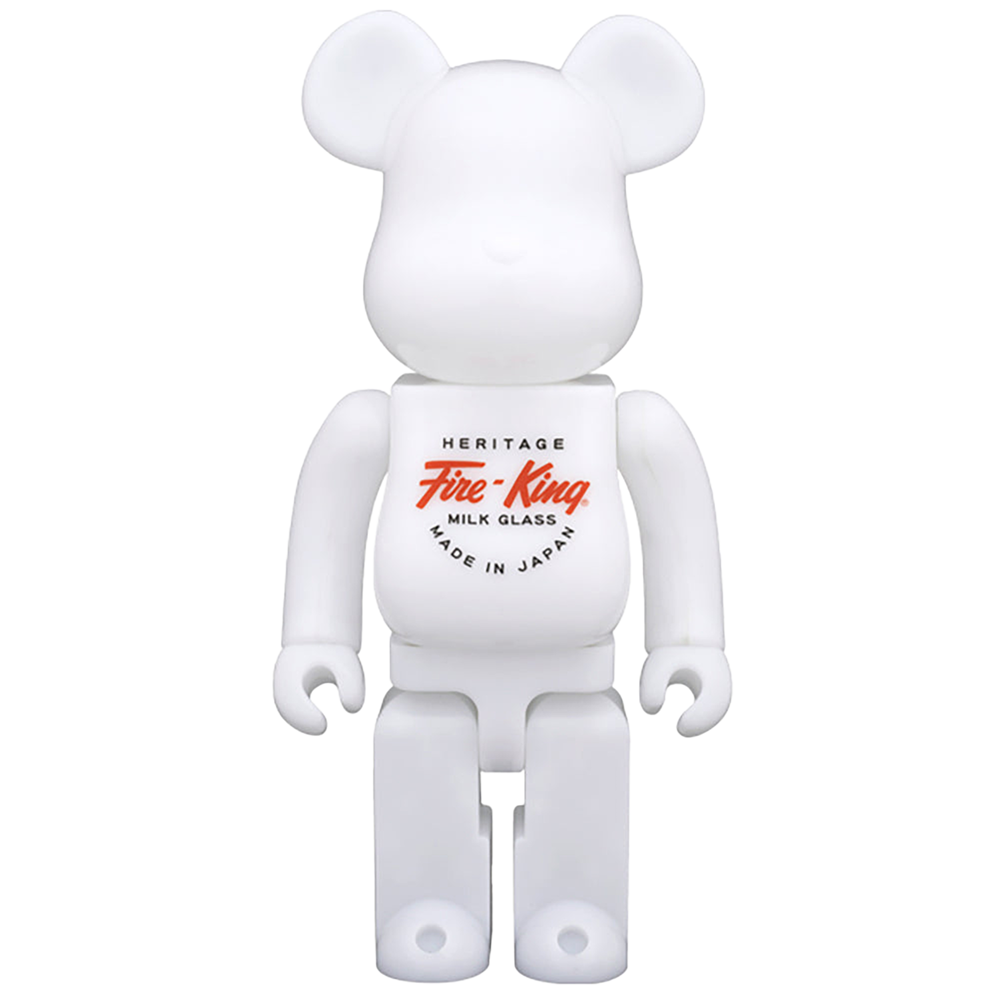 BE@RBRICK Fire-King 400%（WHITE / JADE-ITE）