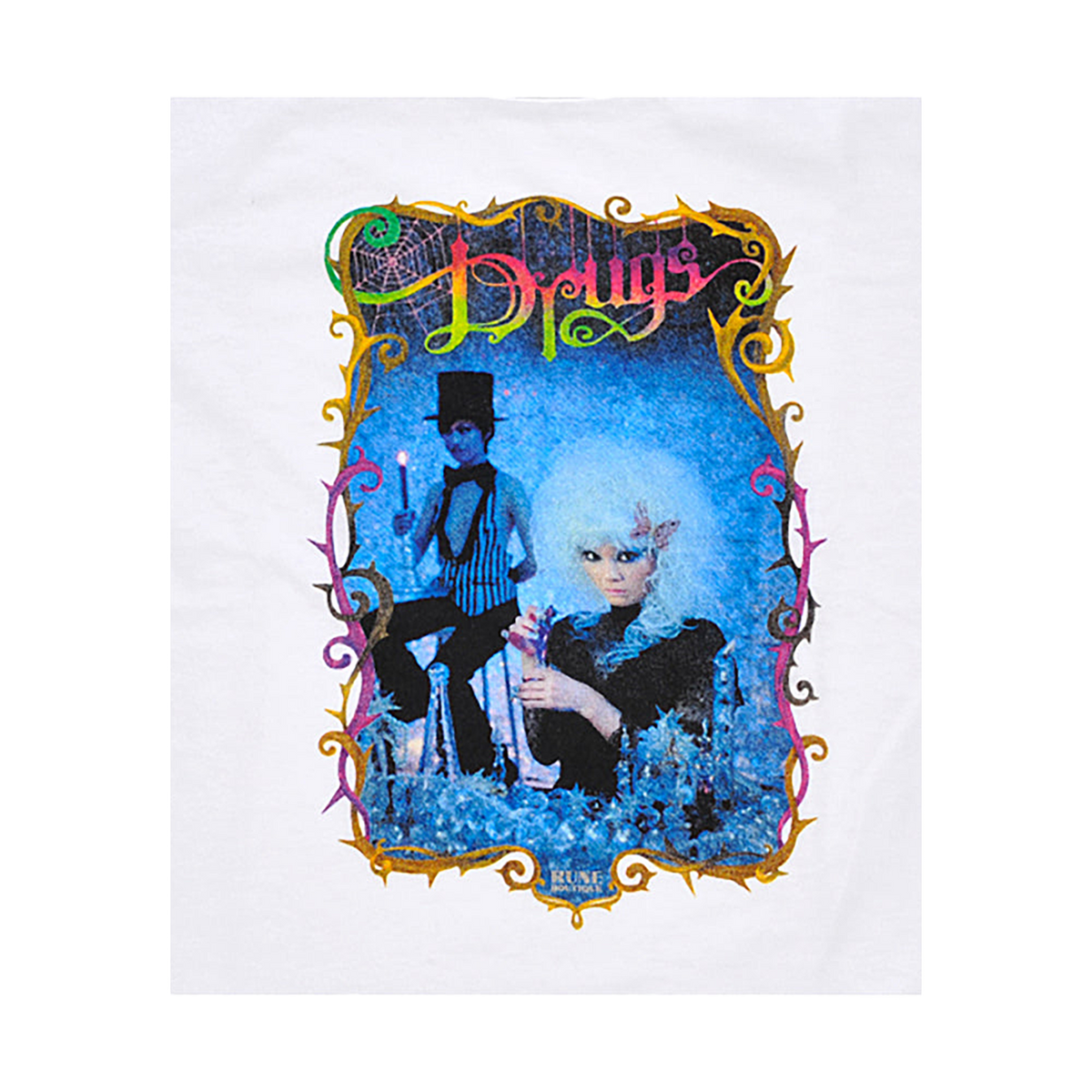 RUNE BOUTIQUE フォトTシャツ DRUGS