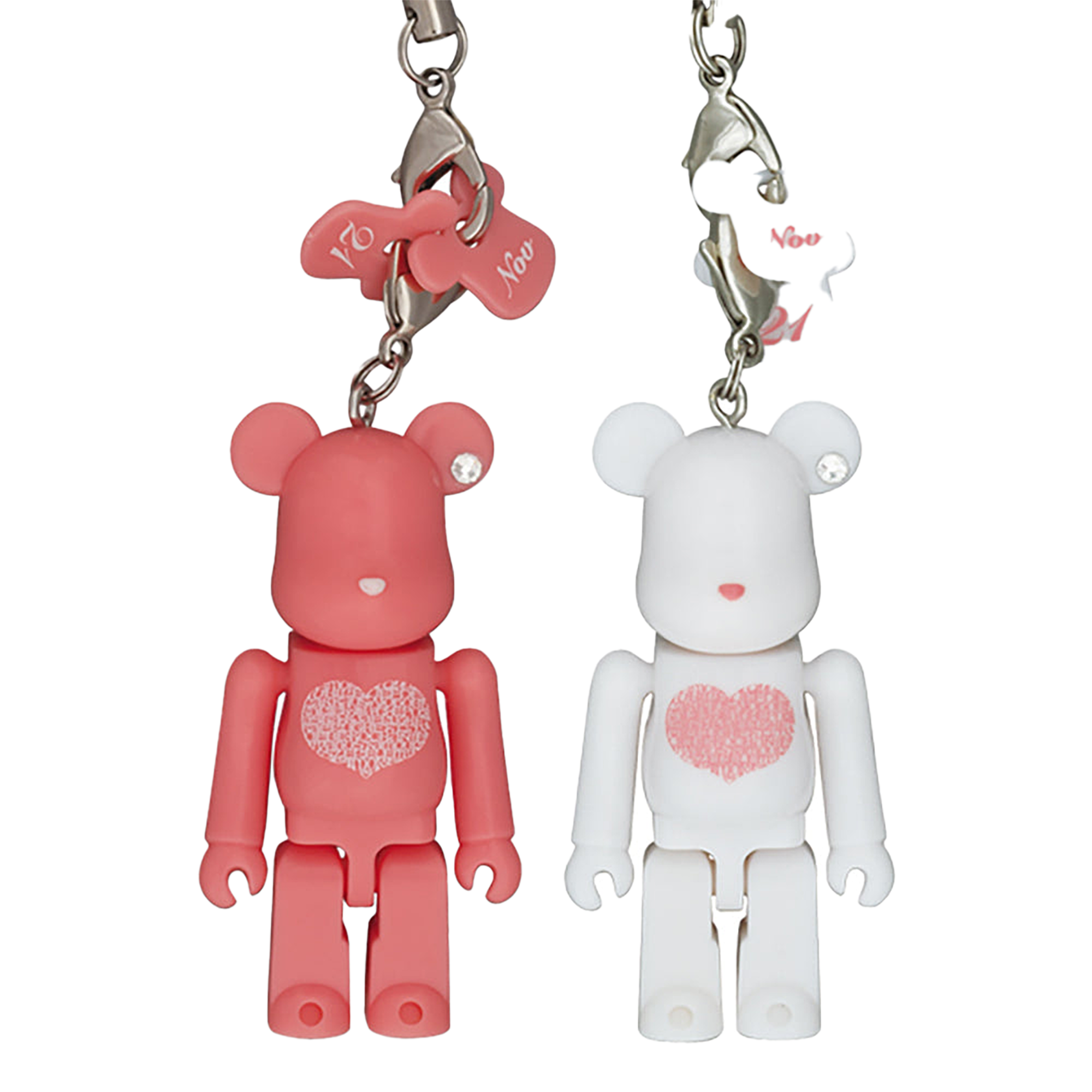 Happy BE@RBRICK INTERNATIONAL LOVE HEART（ピンク／ホワイト）