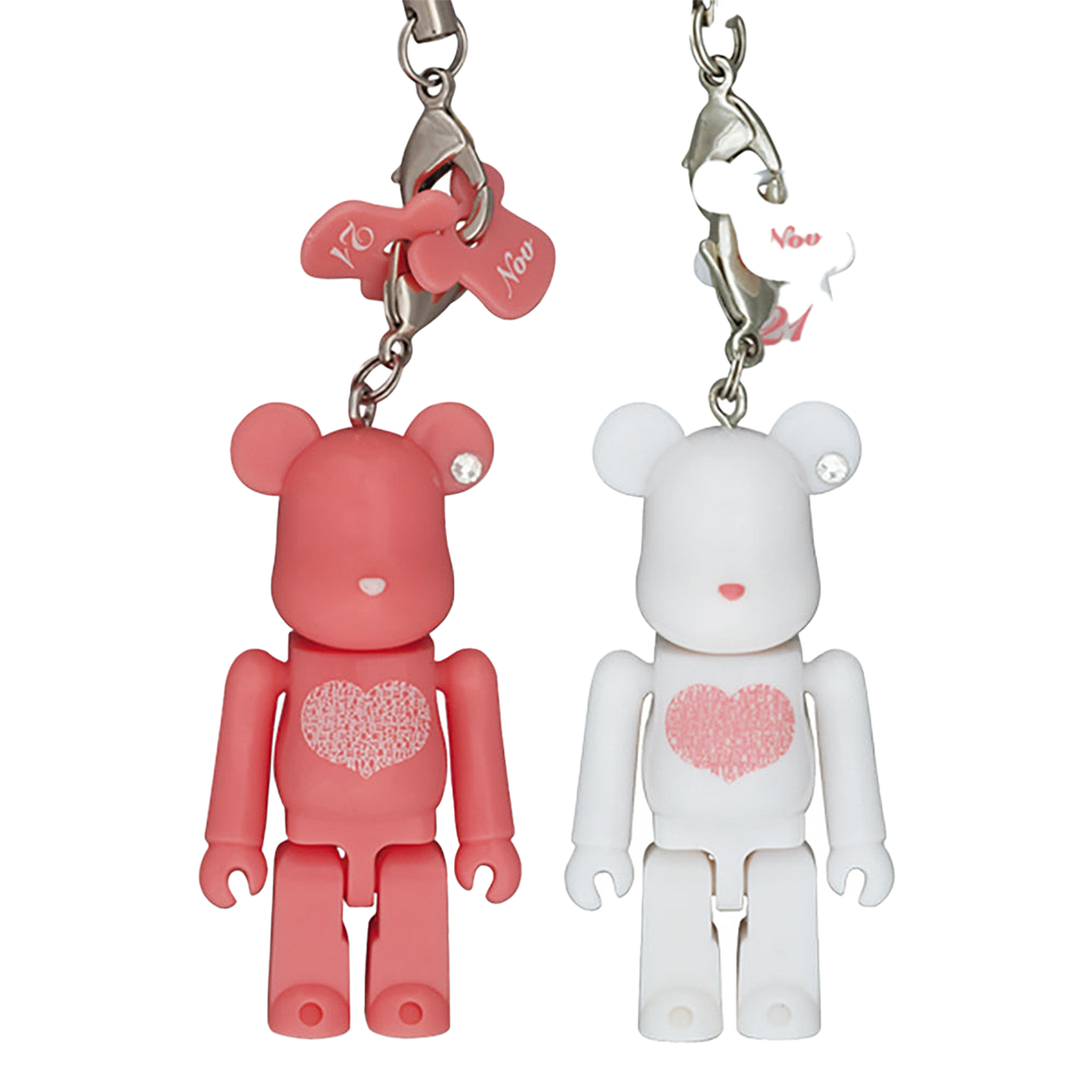 Happy BE@RBRICK INTERNATIONAL LOVE HEART（ピンク／ホワイト）