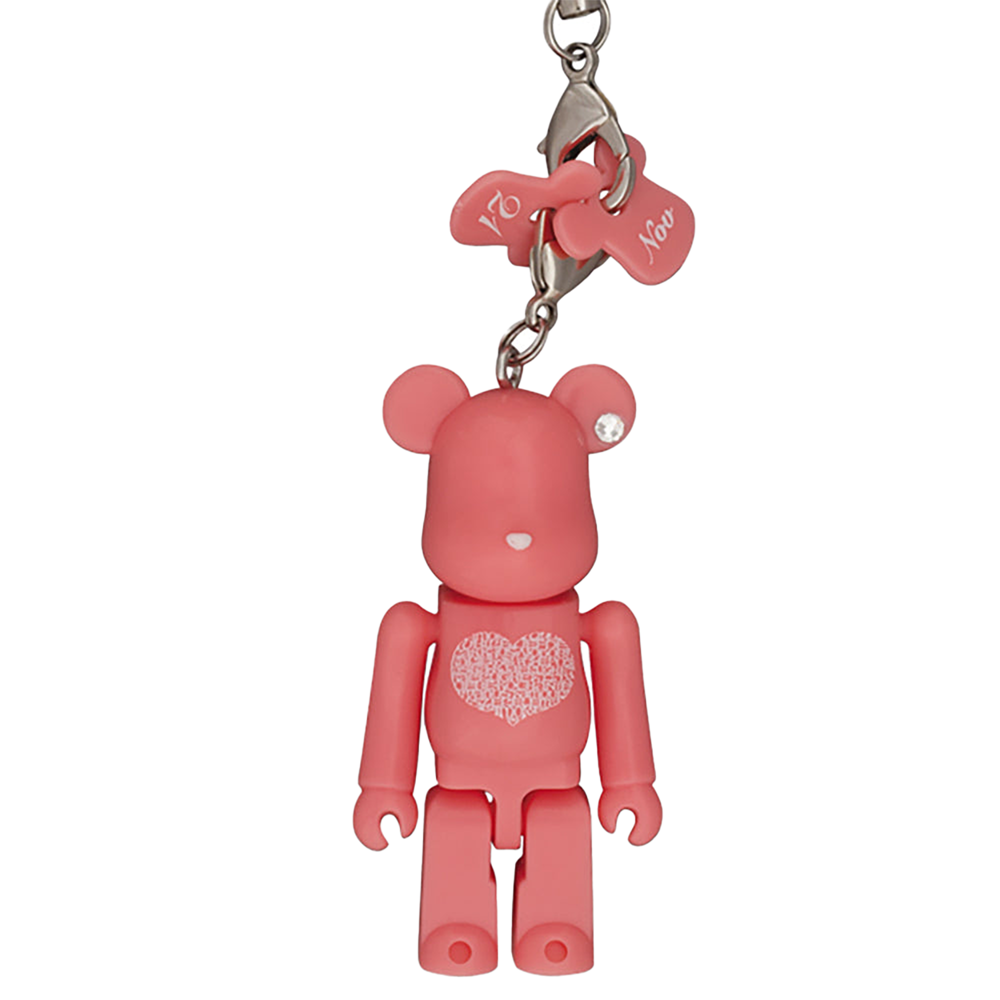 Happy BE@RBRICK INTERNATIONAL LOVE HEART（ピンク／ホワイト）