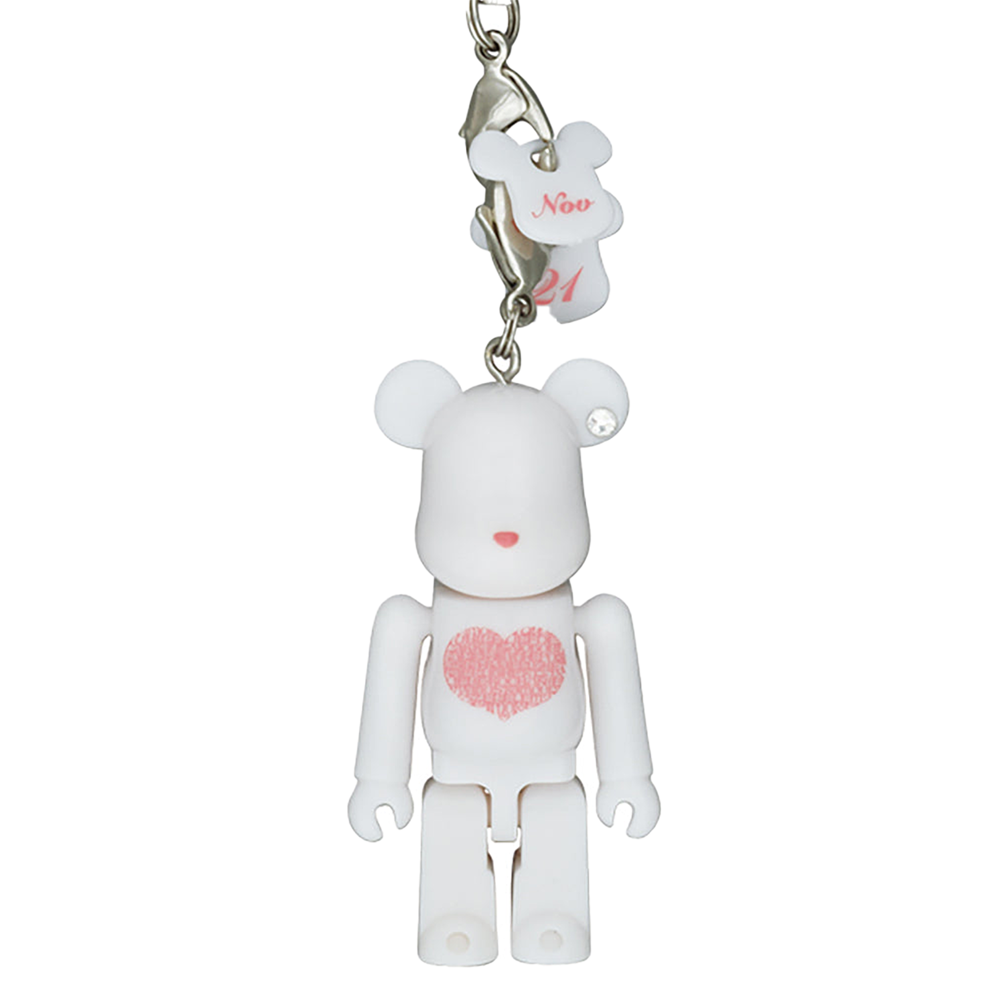Happy BE@RBRICK INTERNATIONAL LOVE HEART（ピンク／ホワイト）