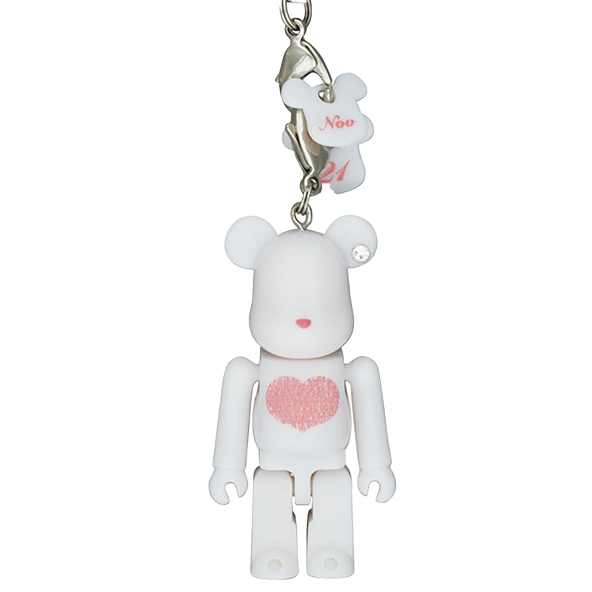 Happy BE@RBRICK INTERNATIONAL LOVE HEART（ピンク／ホワイト）