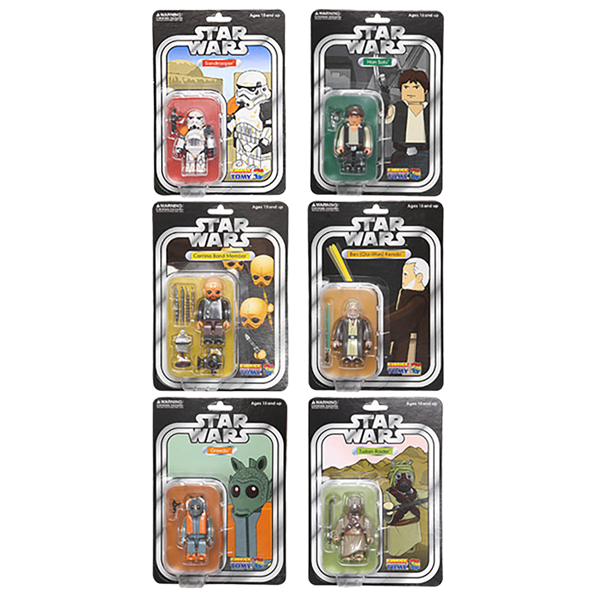 STAR WARS (TM) KUBRICK SERIES 2 SET OF 6pcs. COLLECTORS EDITION