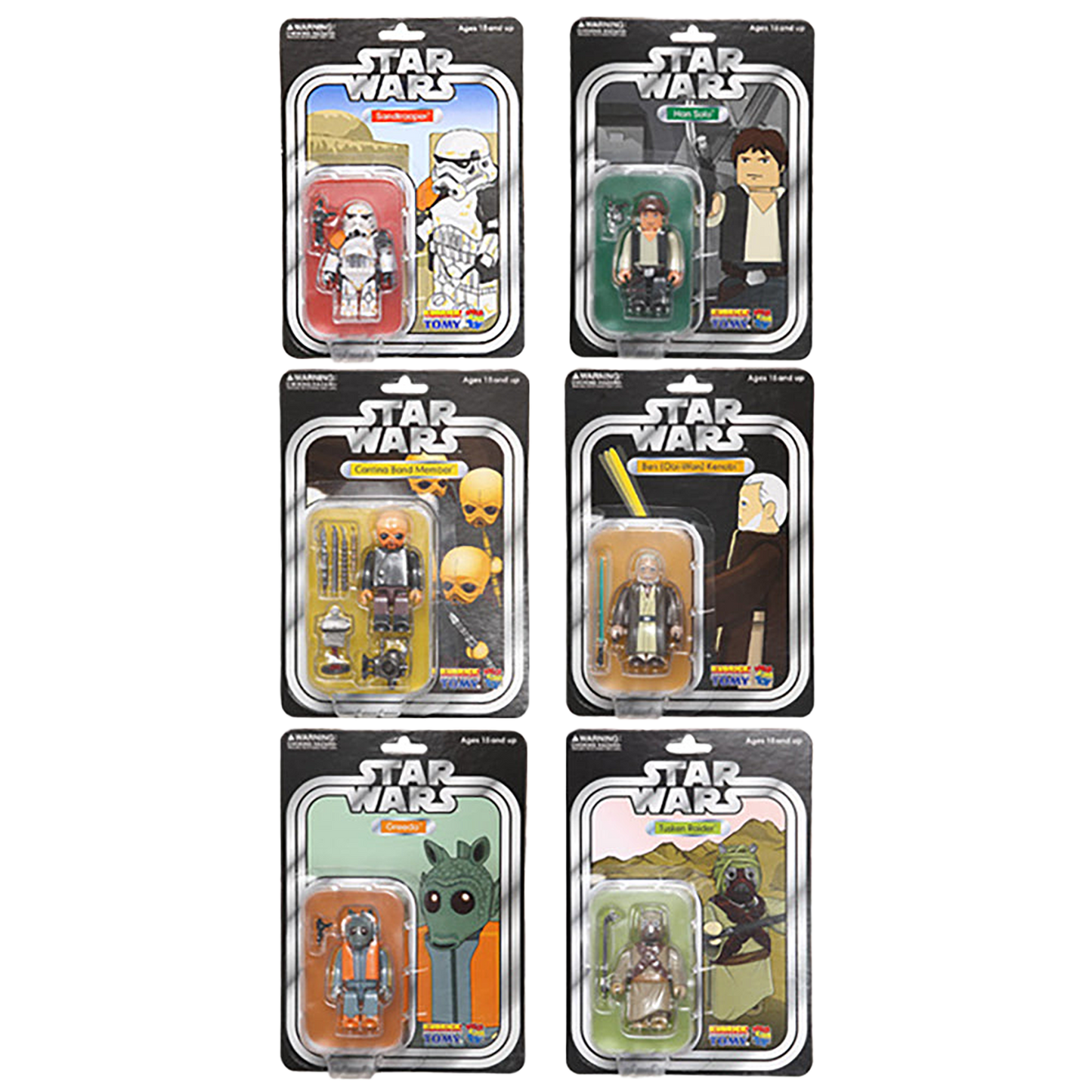 STAR WARS (TM) KUBRICK SERIES 2 SET OF 6pcs. COLLECTORS EDITION