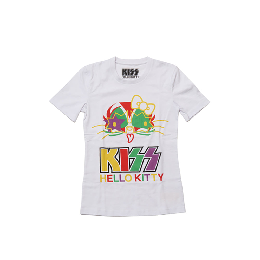 KISS × HELLO KITTY シリーズ Tシャツ カラーフェイス_2