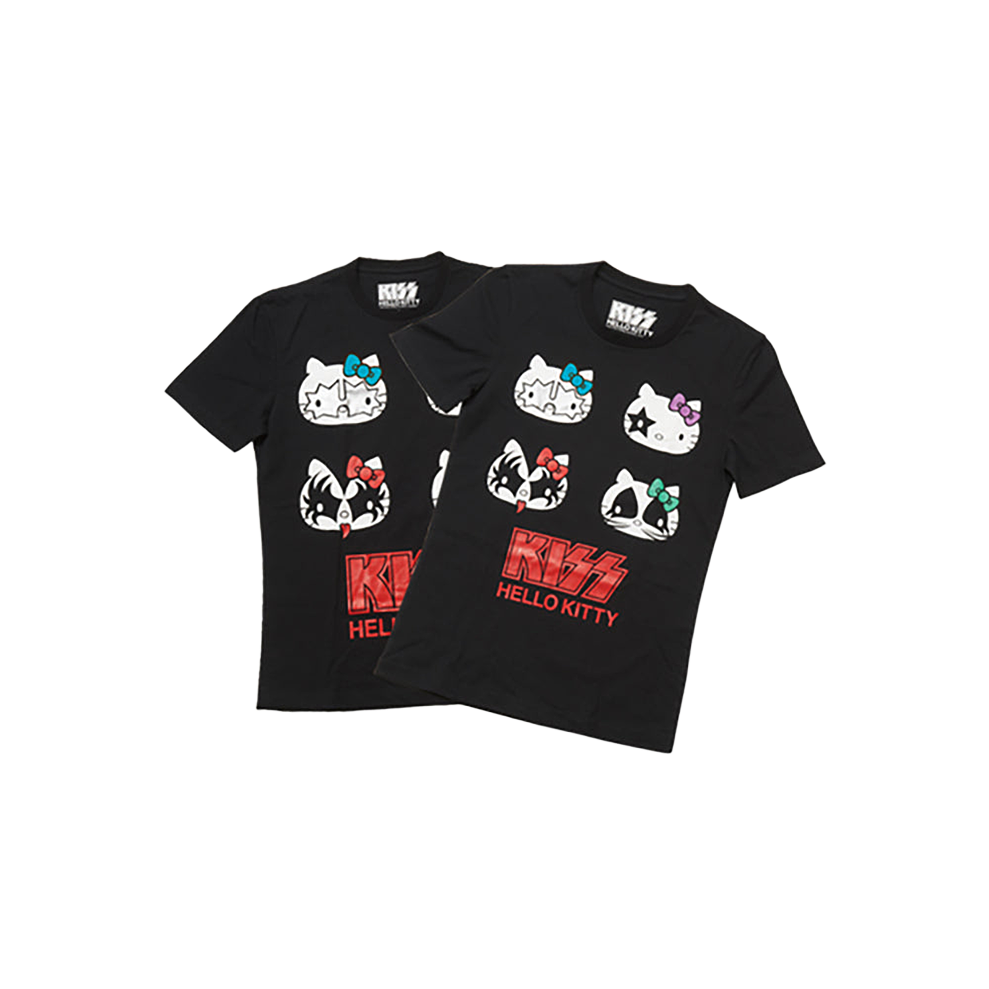 KISS × HELLO KITTY シリーズ Tシャツ 4フェイス