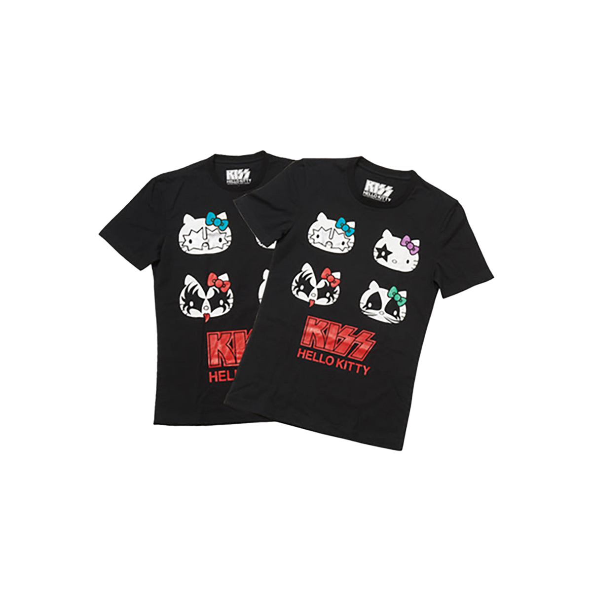 KISS × HELLO KITTY シリーズ Tシャツ 4フェイス