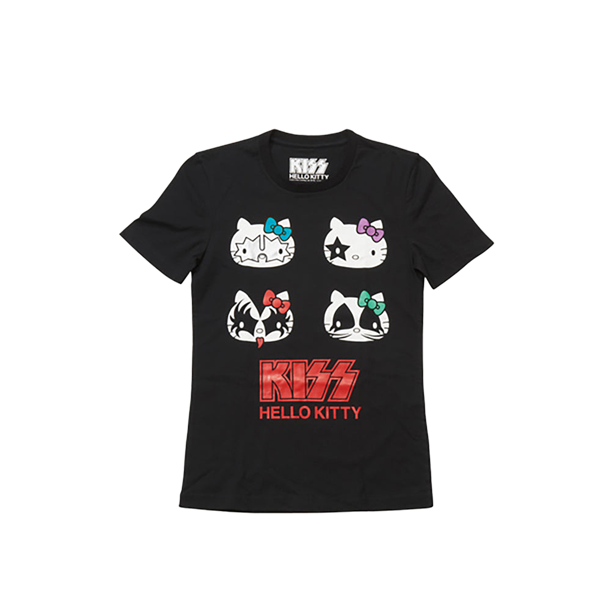 KISS × HELLO KITTY シリーズ Tシャツ 4フェイス