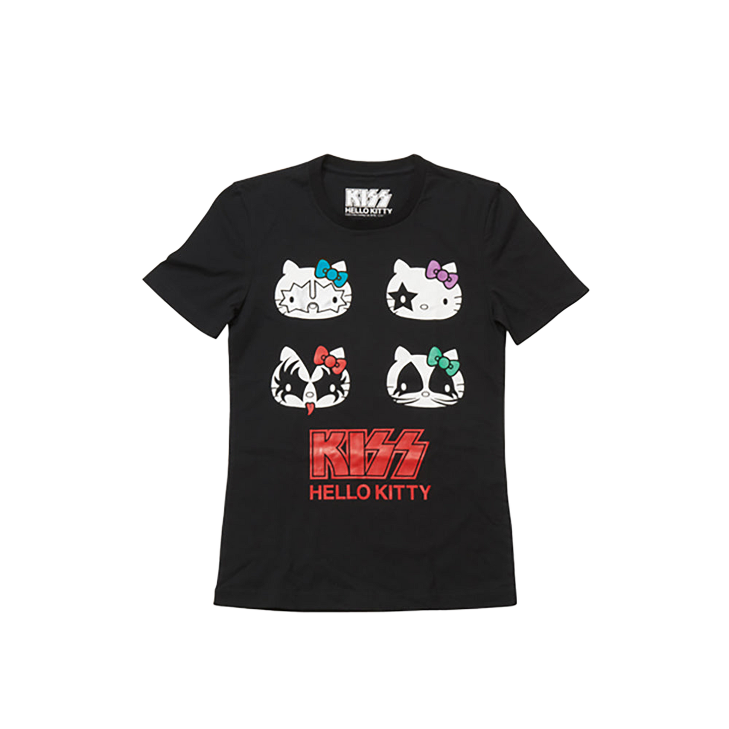 KISS × HELLO KITTY シリーズ Tシャツ 4フェイス