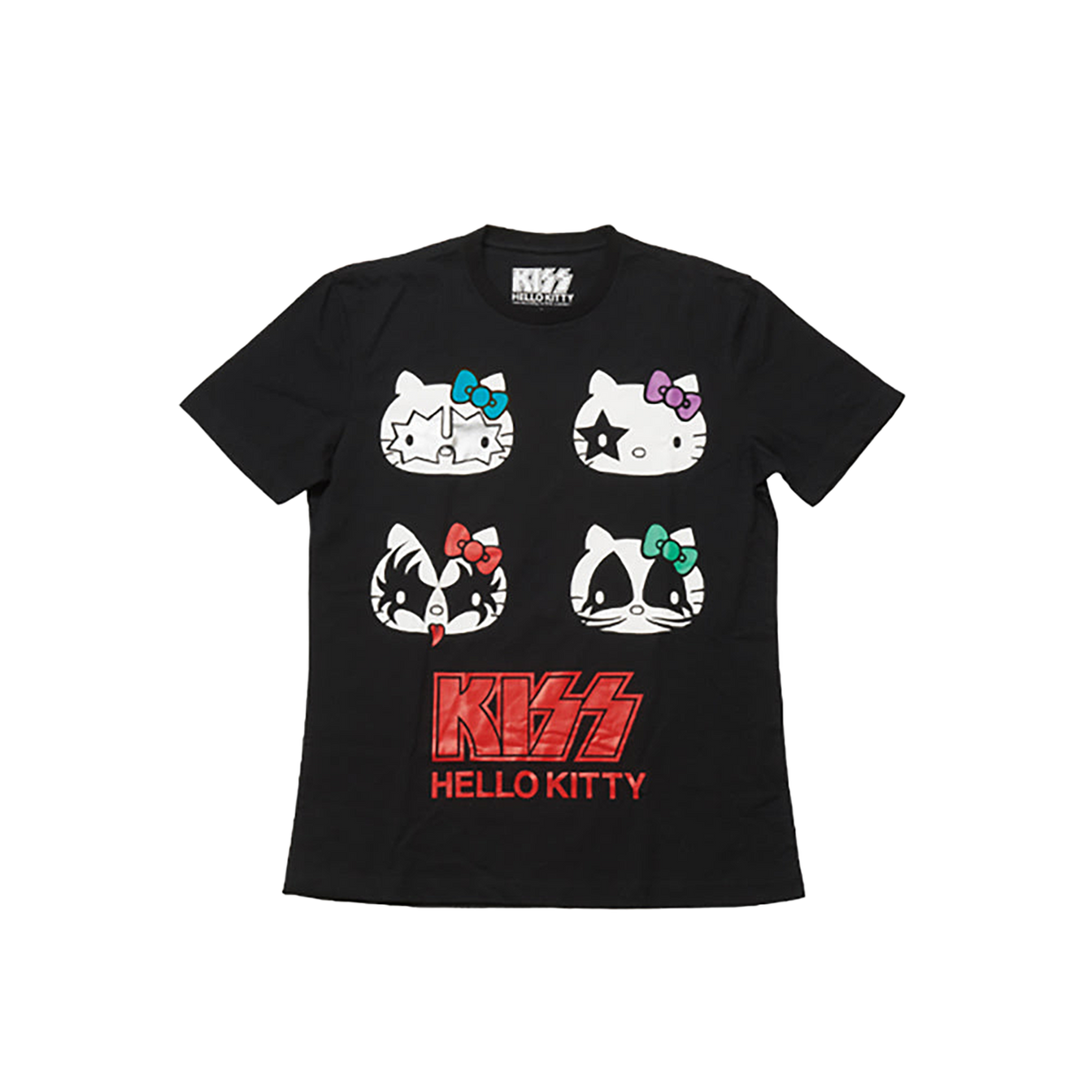 KISS × HELLO KITTY シリーズ Tシャツ 4フェイス