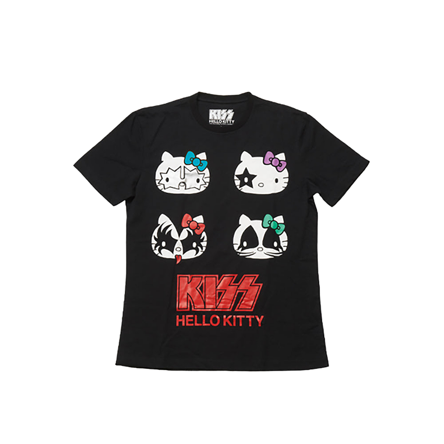 KISS × HELLO KITTY シリーズ Tシャツ 4フェイス