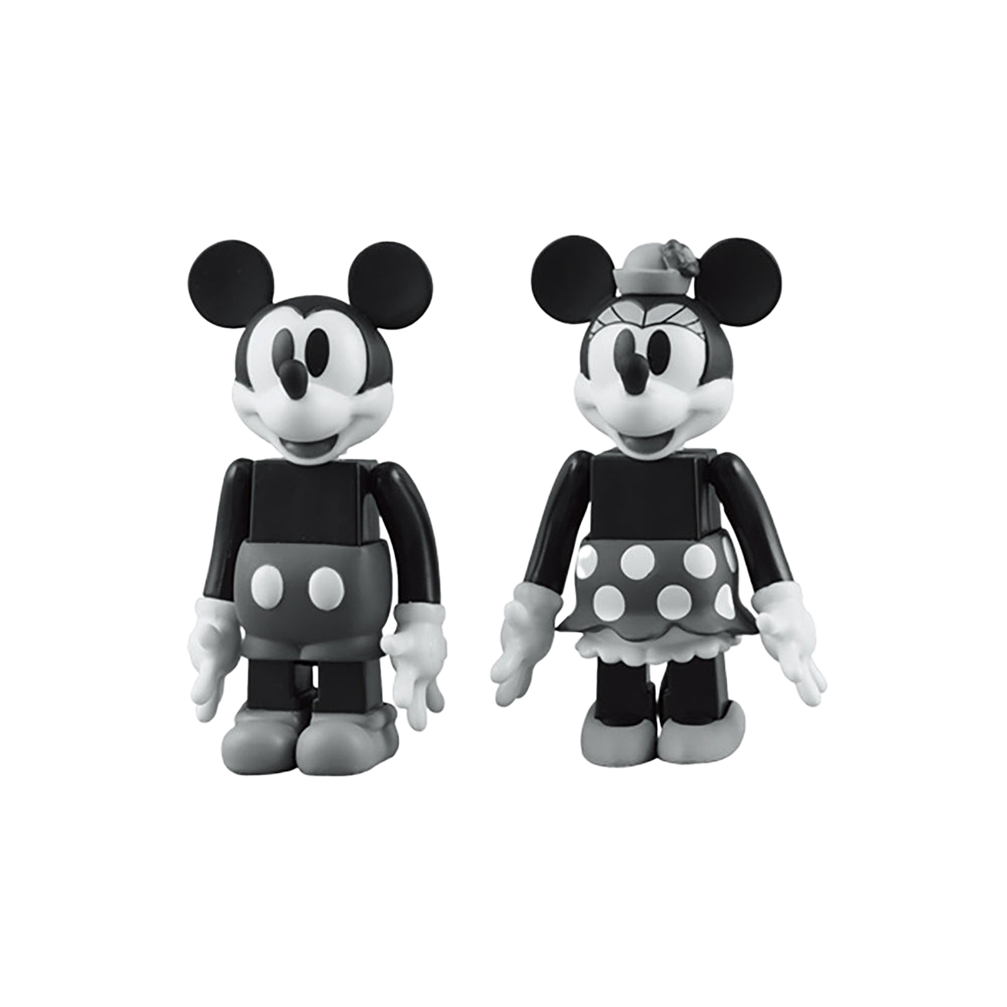 KUBRICK MICKEY MOUSE & MINNIE MOUSE (BLACK & WHITE ver.)