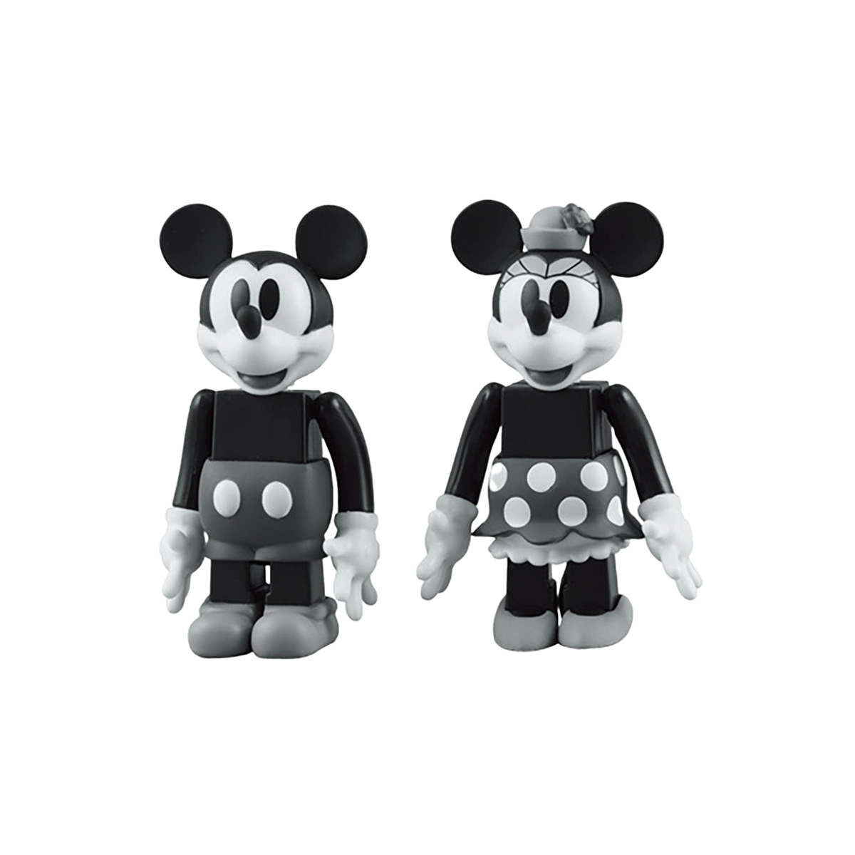 KUBRICK MICKEY MOUSE & MINNIE MOUSE (BLACK & WHITE ver.)