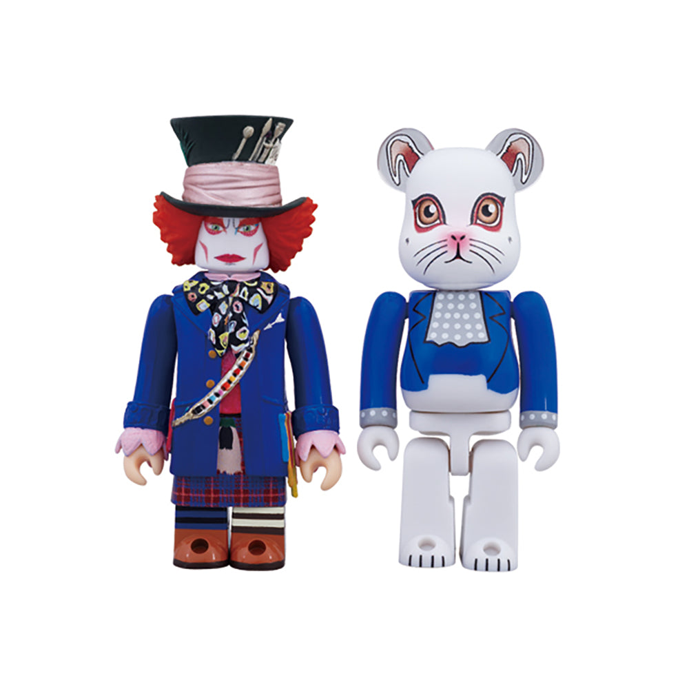 キューブリック マッドハッター（ブルージャケットver.） & ベアブリック ホワイトラビット セット_0