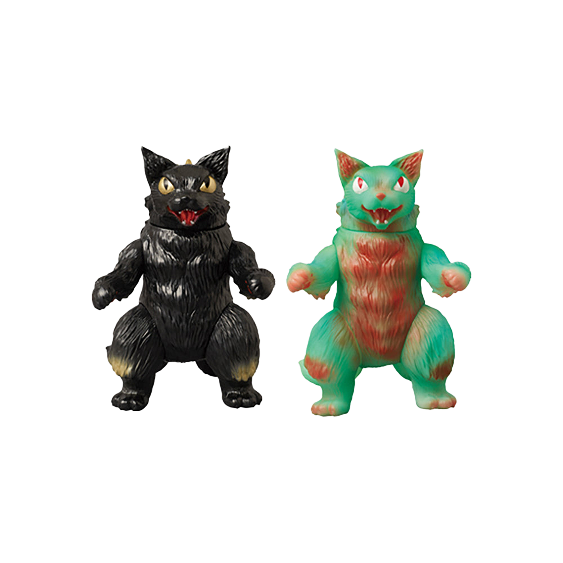 MAX TOY マックストイ キングネゴラ　オッドアイ　蓄光　限定品　猫　ソフビ 黒キングネゴラ／蓄光キングネゴラ | MEDICOM TOY OFFICIAL STORE