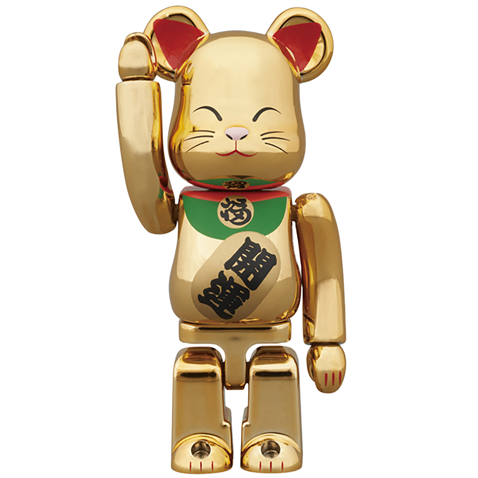 BE@RBRICK 招き猫 金メッキ 弐 100％
