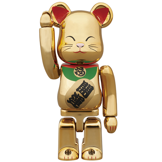 BE@RBRICK 招き猫 金メッキ 弐 100％
