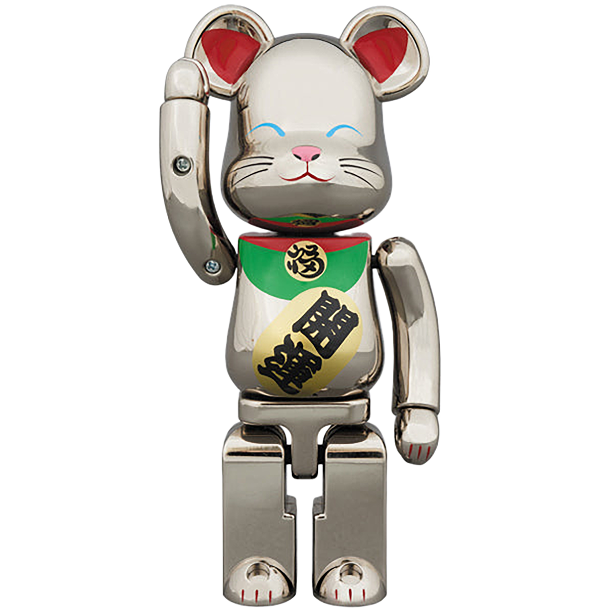 Chogokin BE@RBRICK Manekineko Silver Plated 2