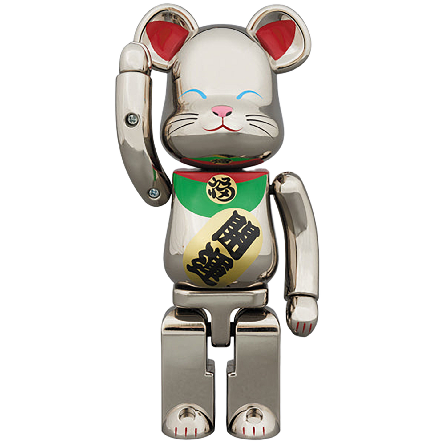 Chogokin BE@RBRICK Manekineko Silver Plated 2