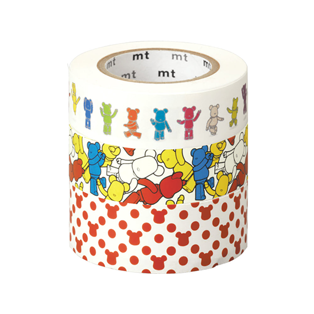 BE@RBRICK masking tape ACTION／CROWD／POLCADOT 3本セット_0