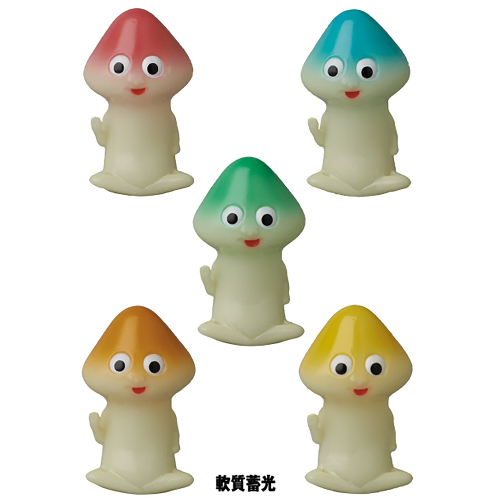 松茸師匠5体セット（軟質乳白 / 軟質蓄光）_2