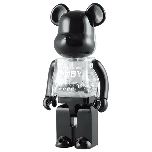 MY FIRST BE@RBRICK B@BY 400% (BLACK & SILVER ver.)