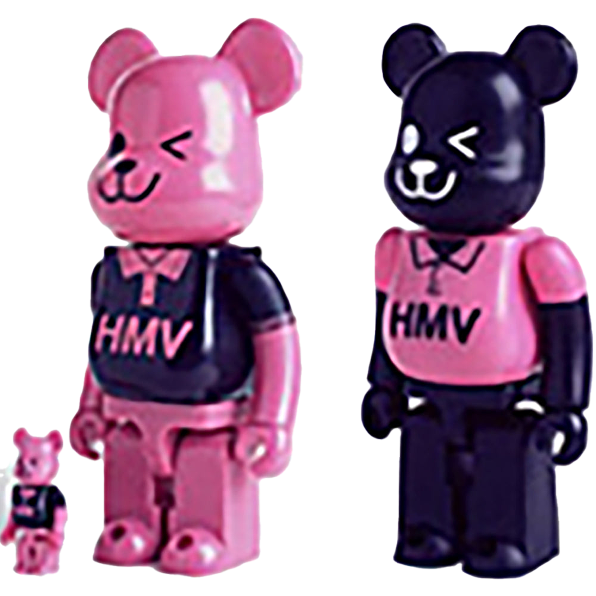 HMV特製 ブラックポロ、ピンクポロBE@RBRICK