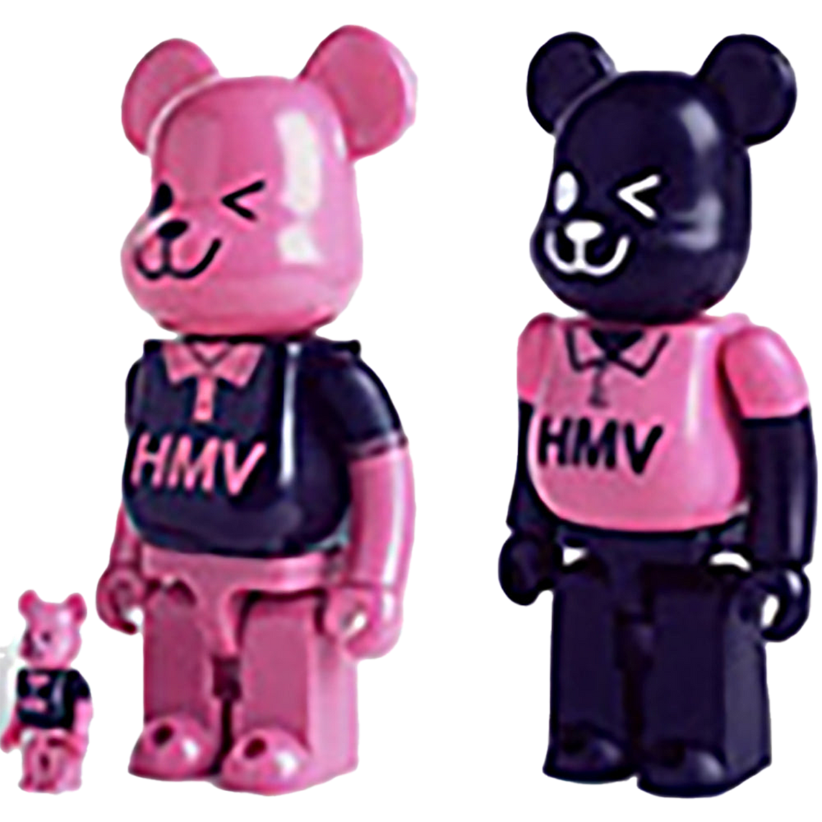 HMV特製 ブラックポロ、ピンクポロBE@RBRICK