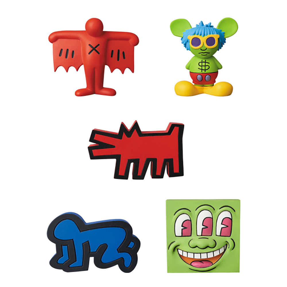 MINI VCD KEITH HARING Barking Dog／Flying Devil／Radiant Baby／Andy Mouse／Three Eyed Smiling Face_0