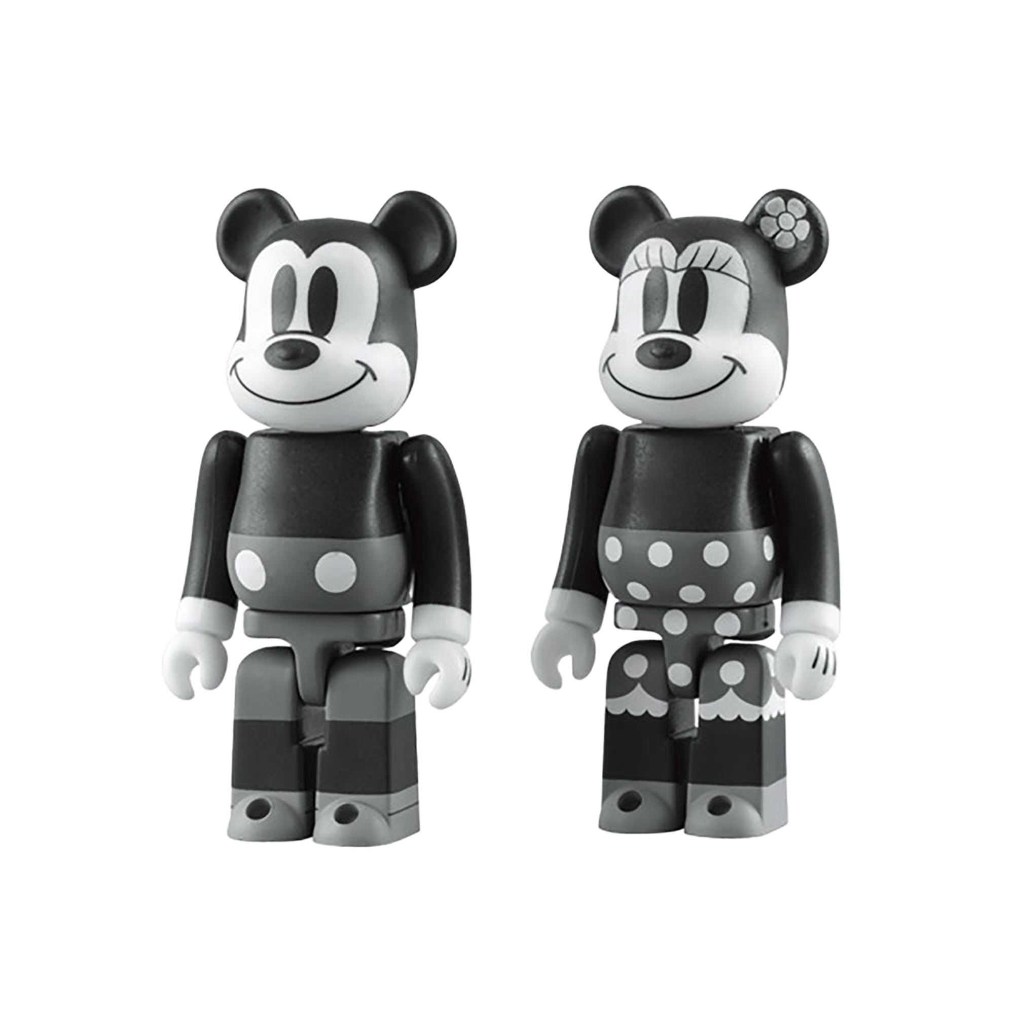 BE@RBRICK MICKEY MOUSE & MINNIE MOUSE
（BLACK & WHITE ver.） 2 PACK