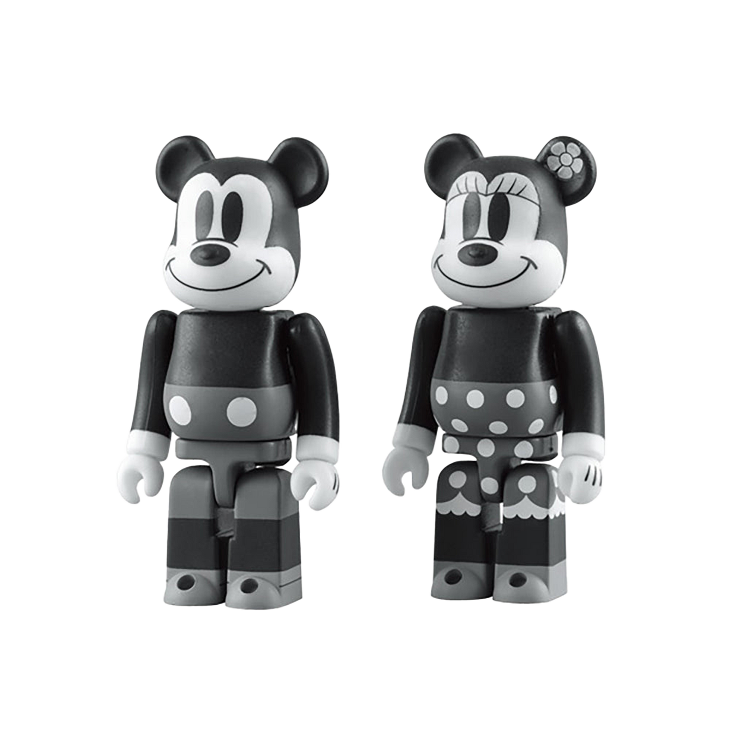 BE@RBRICK MICKEY MOUSE & MINNIE MOUSE
（BLACK & WHITE ver.） 2 PACK