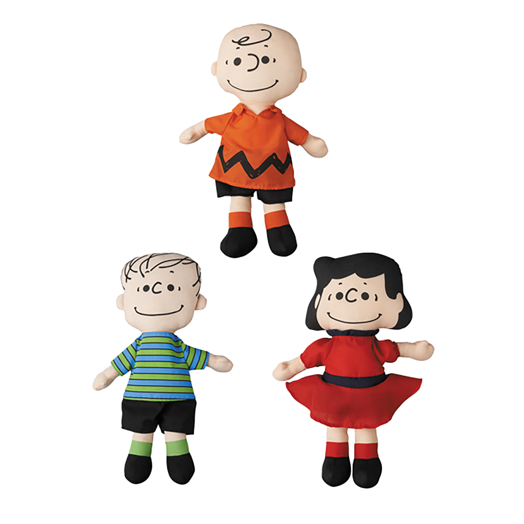 2Dプラッシュクッション PEANUTS（LINUS / CHARLIE BROWN / LUCY）