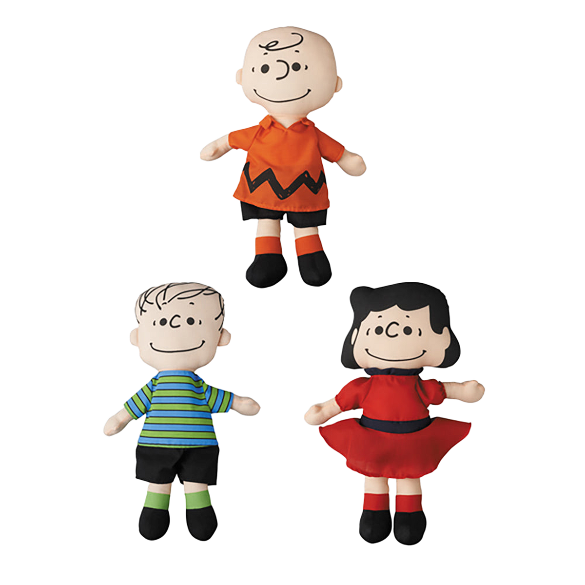2Dプラッシュクッション PEANUTS（LINUS / CHARLIE BROWN / LUCY）