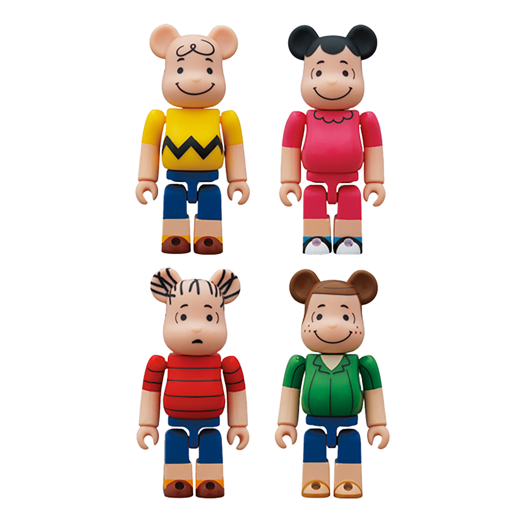 BE@RBRICK CHARLIE BROWN/LUCY/LINUS/PEPPERMINT PATT