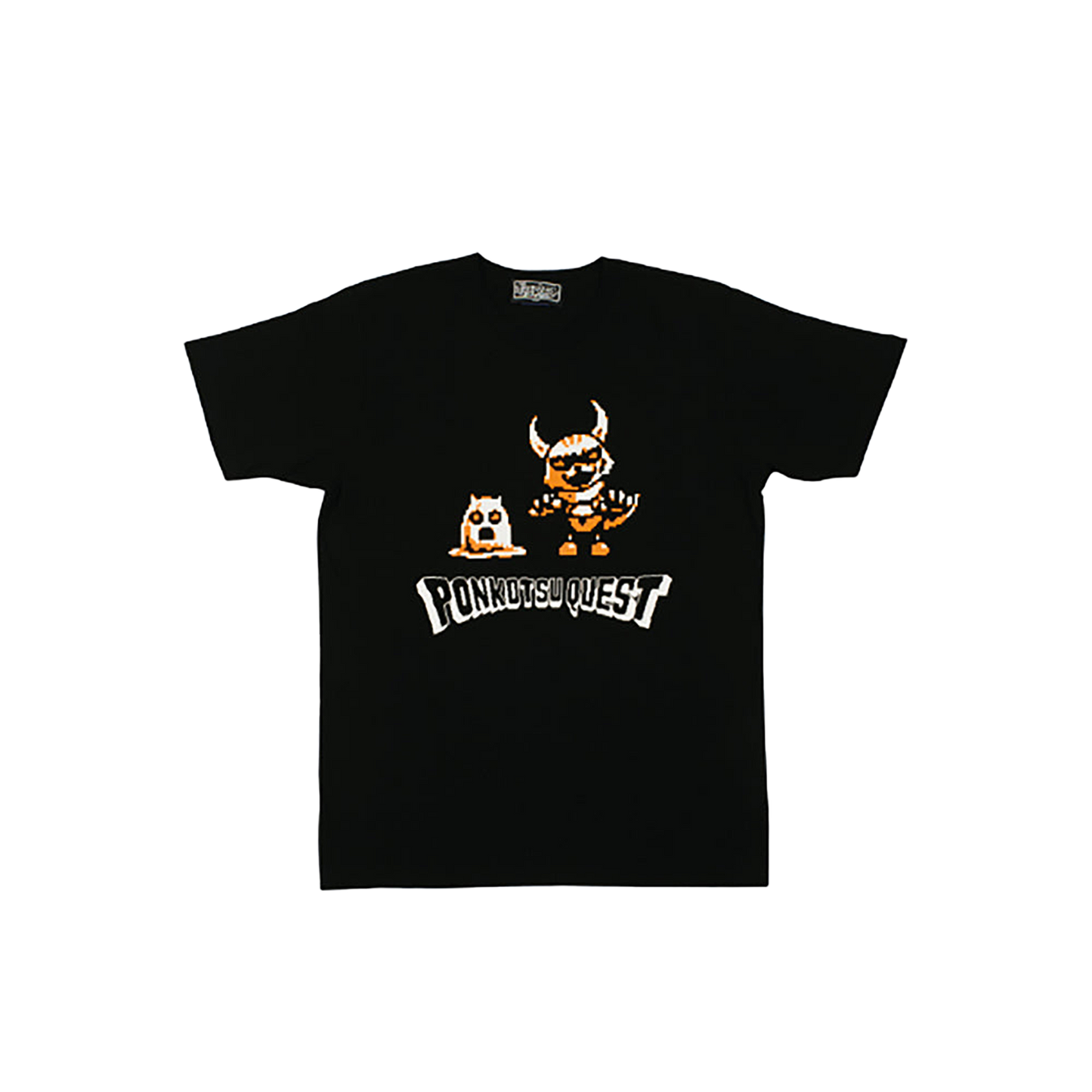 ポンコツクエスト Tシャツ B(こわいカクとイムラ) グリーン/オレンジ