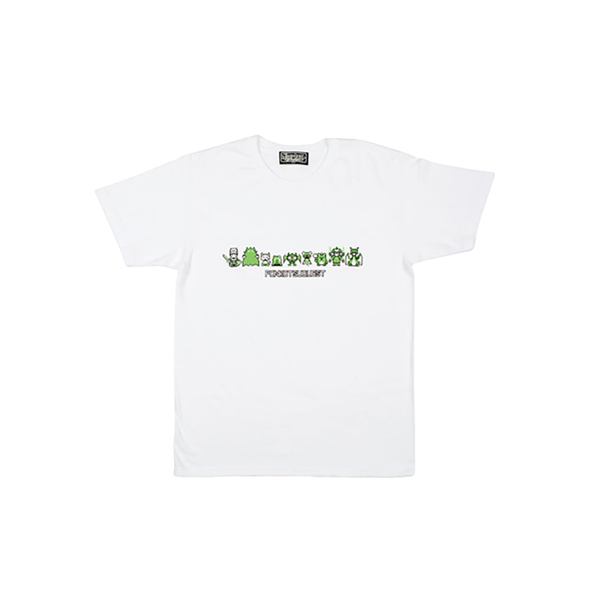 ポンコツクエスト Tシャツ A (8ビット風) グリーン/オレンジ