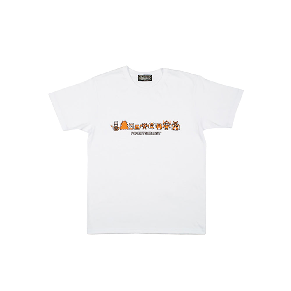 ポンコツクエスト Tシャツ A (8ビット風) グリーン/オレンジ_3