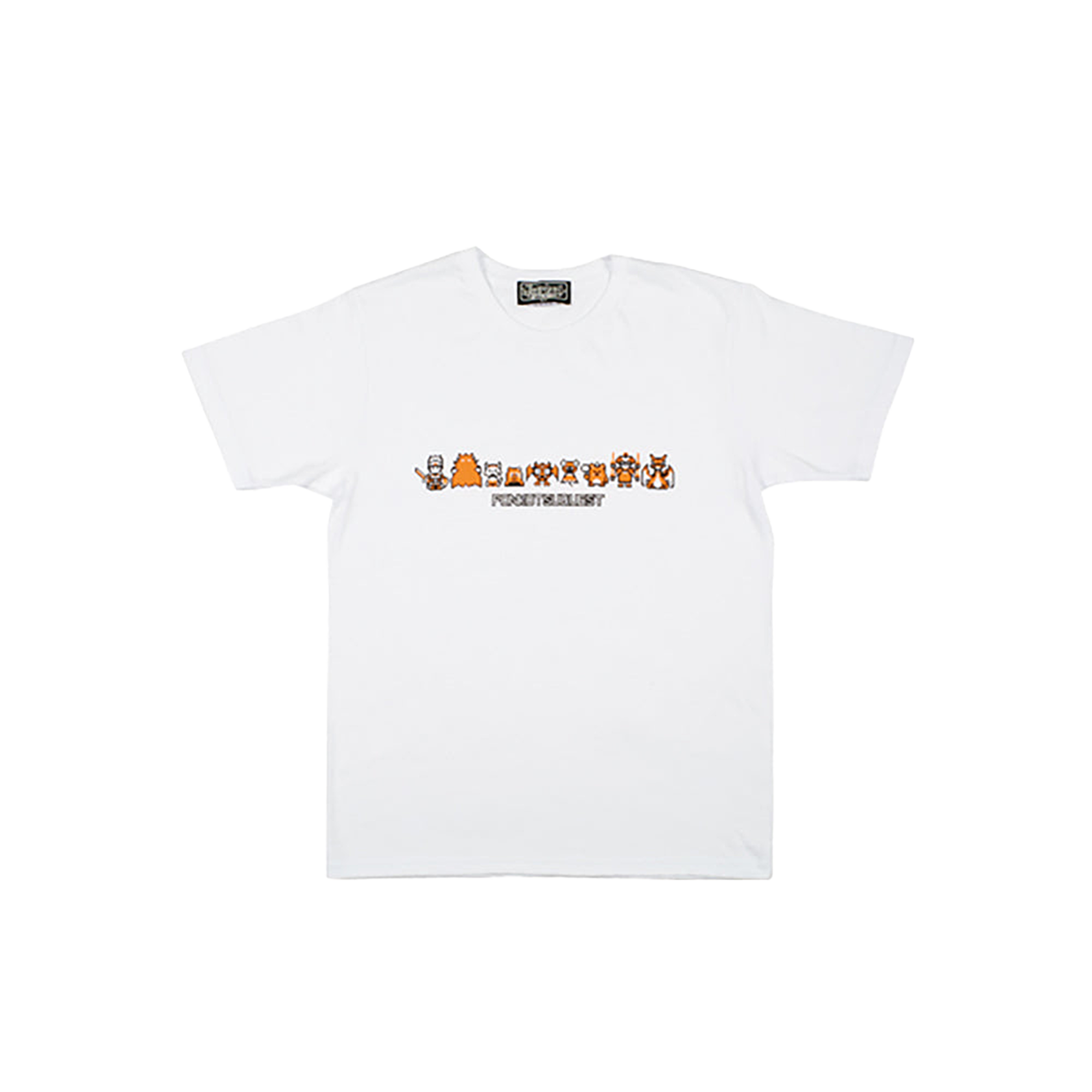 ポンコツクエスト Tシャツ A (8ビット風) グリーン/オレンジ