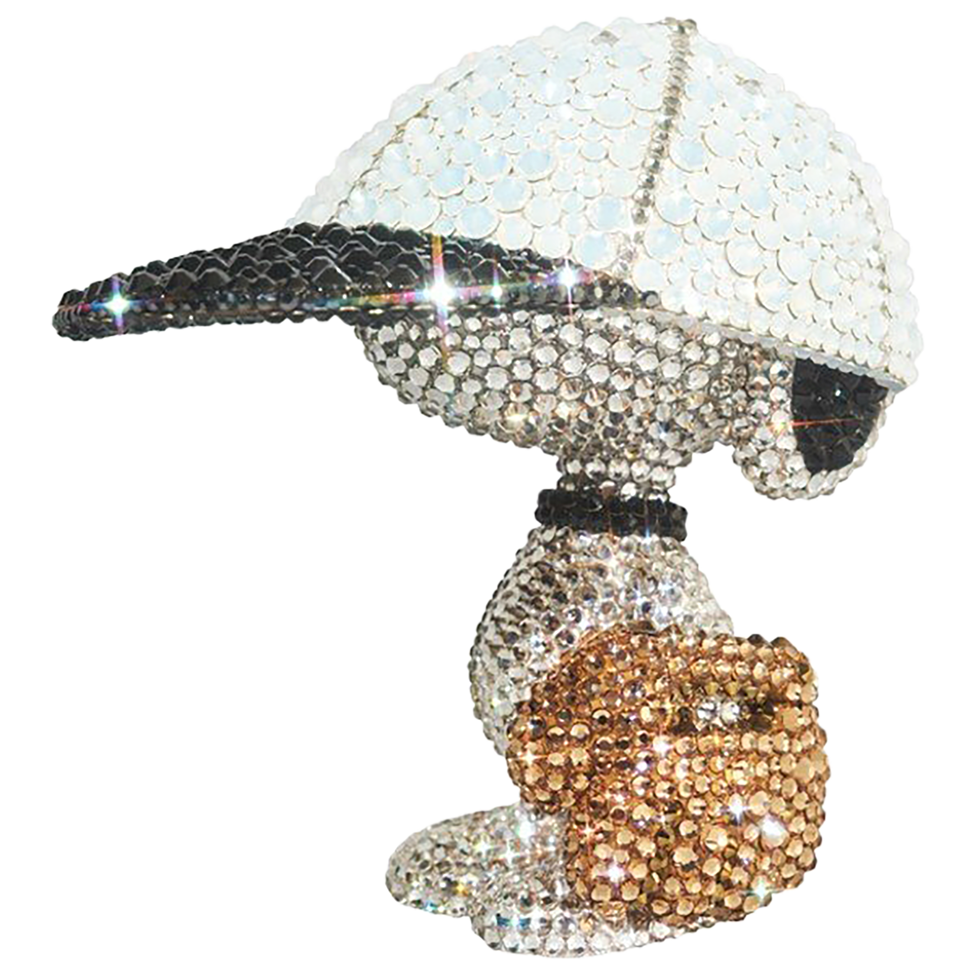 UDF CRYSTAL DECORATE SNOOPY BASEBALL PLAYER SNOOPY《Scheduled to be shipped within 3 to 6 months after ordering》