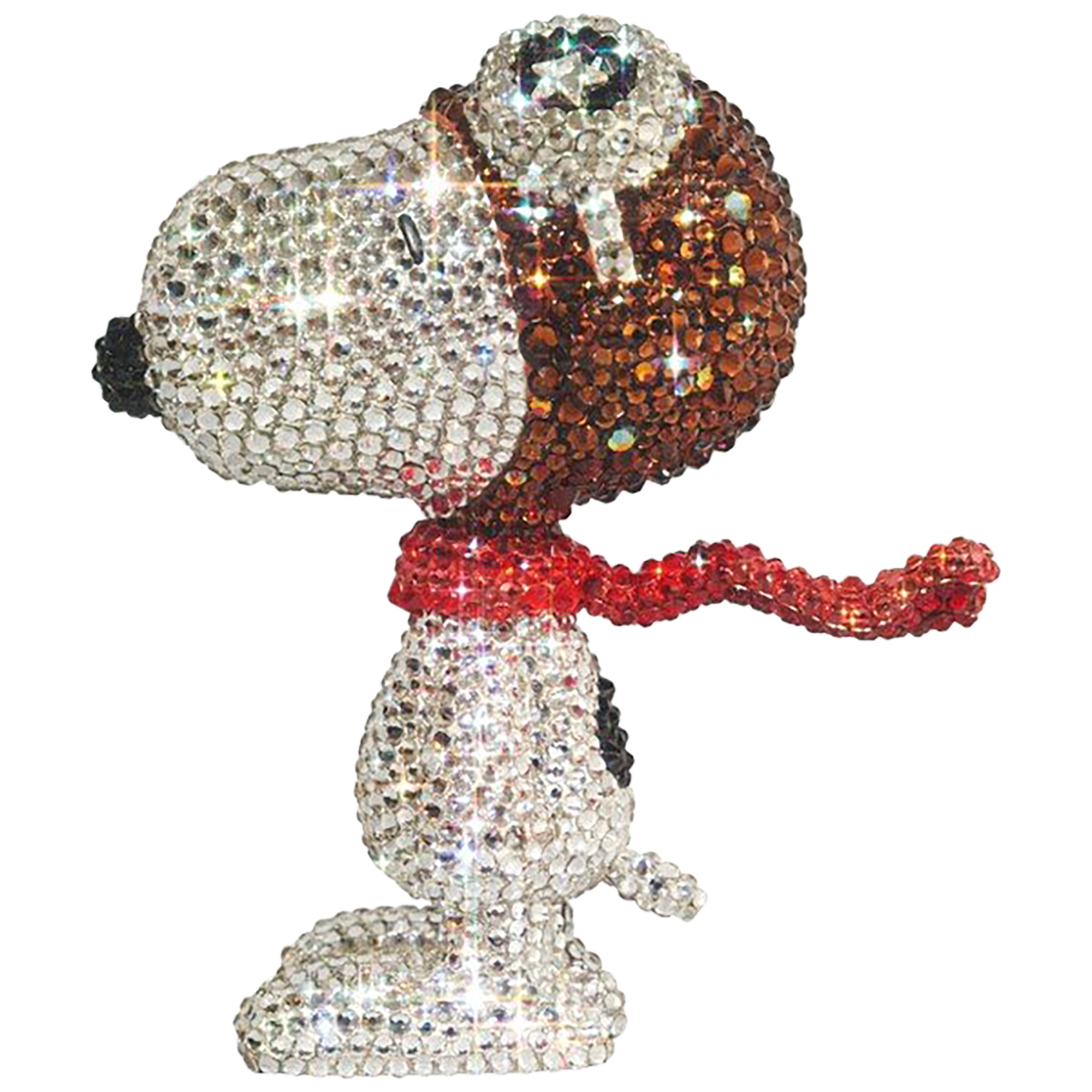 UDF CRYSTAL DECORATE SNOOPY SNOOPY THE FLYING ACE《Scheduled to be shipped within 3 to 6 months after ordering》